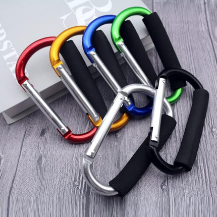 Stroller Hooks by Baby,Large Stroller Hooks for Mommy, 2 pcs Carabiner Stroller Hook Organizer for Hanging Purses, Diaper Bag, Shopping Bags (Sky Blue).