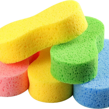5-Pack Car Wash Sponges, 9.1" x 4.3" x 2.4" Large Sponges, Extra Thick Foam Kit for All-Purpose Cleaning, Ideal Washing Sponges for Kitchen, Bathroom, Household.