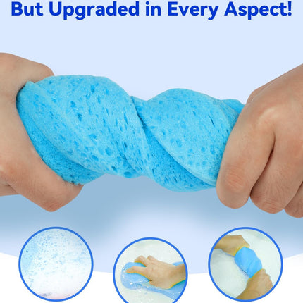 5-Pack Car Wash Sponges, 9.1" x 4.3" x 2.4" Large Sponges, Extra Thick Foam Kit for All-Purpose Cleaning, Ideal Washing Sponges for Kitchen, Bathroom, Household.