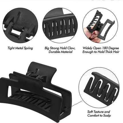 5 Pcs Hair Claw Clips-Nonslip Large Claw Clip Strong Hold Hair Clips Suitable for Women Fashion Hair Styling Accessories.