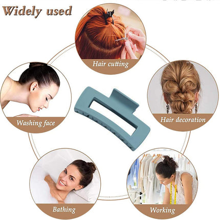 5 Pcs Hair Claw Clips-Nonslip Large Claw Clip Strong Hold Hair Clips Suitable for Women Fashion Hair Styling Accessories.