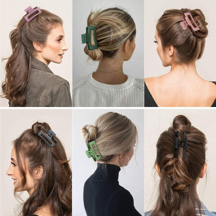 5 Pcs Hair Claw Clips-Nonslip Large Claw Clip Strong Hold Hair Clips Suitable for Women Fashion Hair Styling Accessories.