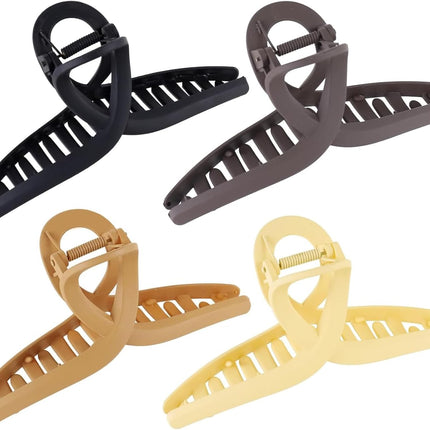 Big Hair Claw Clips - Butterfly Hair Accessories for Women and Girls,Butterfly Claw Clips for Thick Hair - Large Hair Clips for Women (Neutral).