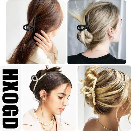 Big Hair Claw Clips - Butterfly Hair Accessories for Women and Girls,Butterfly Claw Clips for Thick Hair - Large Hair Clips for Women (Neutral).