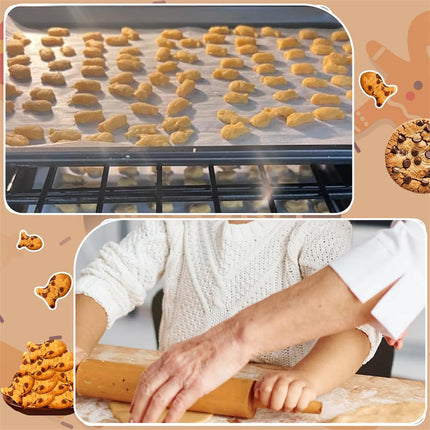Gold Fish Cracker Cutter - 25 Cavity Fish Shaped Cookie Cutter - Stainless Steel - Silver - 1 Piece.