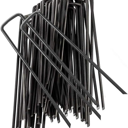 Garden Stakes, Ground Anchors Pegs U Shaped Garden Staples Pins Spikes for Securing Lawn Farm Sod Weed Barrier Landscape Grass Fabric Netting, More Applications 15CM 20 Pcs.