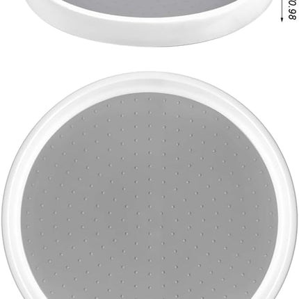 Lazy Susan Turntable Non-Skid Spice Turntable Rack 12-Inch Pantry Storage Organizers for Cabinet Kitchen Fridge Bathroom Countertop Organizing.