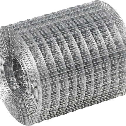 Hardware Cloth Galvanized Wire Mesh 4in X 20ft Garden Fence Chicken Wire Coop Metal Welded Wire Mesh Roll for Poultry Netting Cage DIY Projects Garden Protection.