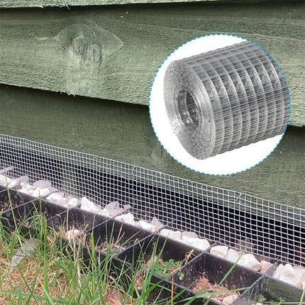 Hardware Cloth Galvanized Wire Mesh 4in X 20ft Garden Fence Chicken Wire Coop Metal Welded Wire Mesh Roll for Poultry Netting Cage DIY Projects Garden Protection.
