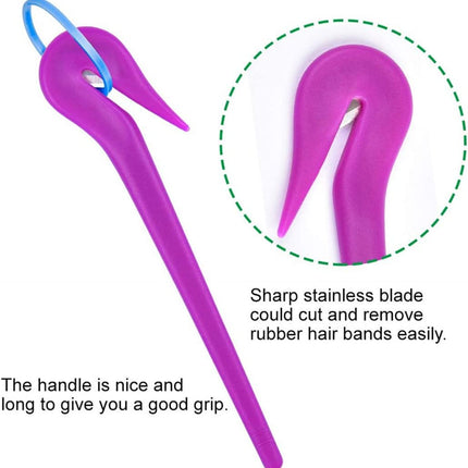 Hair Bands Remover Elastic Hair Ties Cutter,Ponytail Rubber Hairband Cutters Headbands Pony Pick Removal Tool 3 PCS.