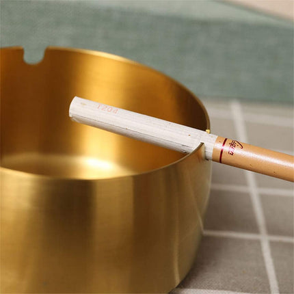 IME Windproof Ashtray Portable Ash Tray Stainless Steel Smoke Ashtrays for Patio Outdoors Home Office Party Bar.