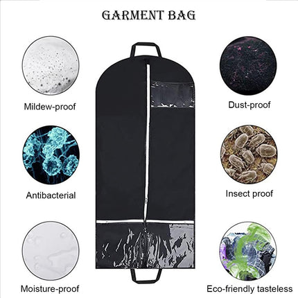 Garment Bags Hanging Clothes Travel, 50.4 Inch Long Suit Bags Cover for Women Dresses and Men Coats.