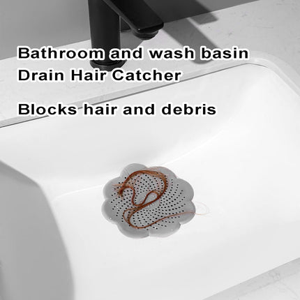 3 Pcs Shower Drain Covers Hair Catcher, 5.7 Inch Silicone Kitchen Sink Strainer Bathroom Shower Sink Stopper - Drain Cover Hair Trap, Filter for Kitchen Bathroom Tub.