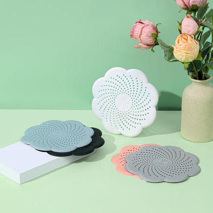 3 Pcs Shower Drain Covers Hair Catcher, 5.7 Inch Silicone Kitchen Sink Strainer Bathroom Shower Sink Stopper - Drain Cover Hair Trap, Filter for Kitchen Bathroom Tub.
