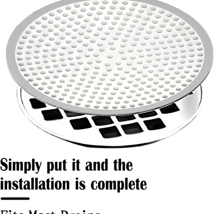 Shower Drain Hair Catcher, Stainless Steel Bathtub Shower Drain Hair Trap Strainer.