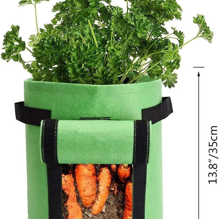3 Pack 10 Gallon Grow Bags, Breathable Nonwoven Fabric Pots, Potatoe Grow Bag with Handles,Heavy Duty Thickened Vegetable/Flower/Plant Grow Bags(3 Color).