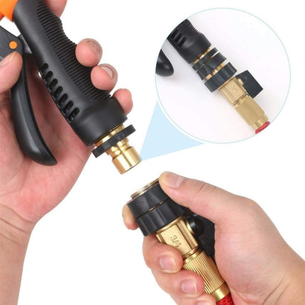 10PACK 3/4" Garden Hose Quick Connect Set Aluminum Hose Kitchen Faucet Connector Kit Thread Fittings Male Female Adapter 5 Pairs (5 Male Connects + 5 Female Connects).