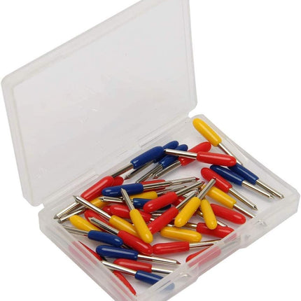 40PCS Replacement Blades for Explore Air/Air 2 Vinyl Cutting Machines, 20PCS 45° Standard + 10PCS 30° + 10PCS 60° Deep Cut Vinyl Fabric Cutting Blades Replacements.