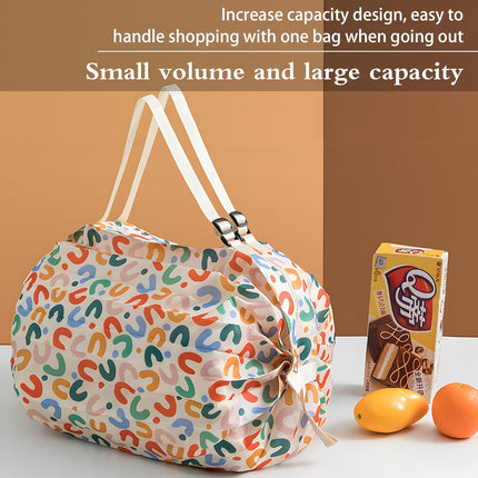 Reusable Shopping Bag, Portable Foldable Nylon Grocery Bag with Zipper, Large Capacity Luggage Bags for traveling, Camping, Picnics, and Fitness.