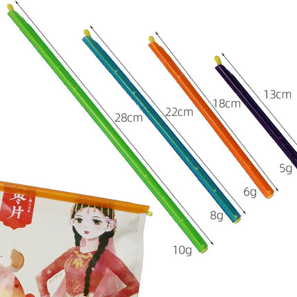 32 PCS Food Bag Sealer Sticks, 4 to 12 Inch Chip Clips, 4 Lengths Storage Closures for Keeping Snack Fresh, Grip Sealers for Pet Dog Food (32).