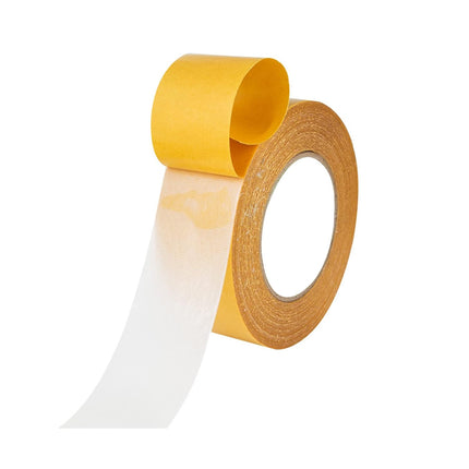 Double Sided Tape Heavy Duty, 2 in X 66 FT (20m) Double Sided Adhesive Tape Super Sticky Carpet Tape Fabric Strong Wall Mounting Tape (Yellow).