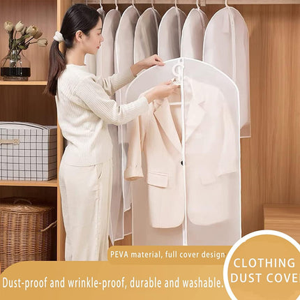 Garment Bag Suit Bag, 5 Pack Coat Cover Clothes Storage Bags Garment Dust Cover Bags with Zipper for Coat Suits Dresses Costumes Uniforms (40 x 24in, L).