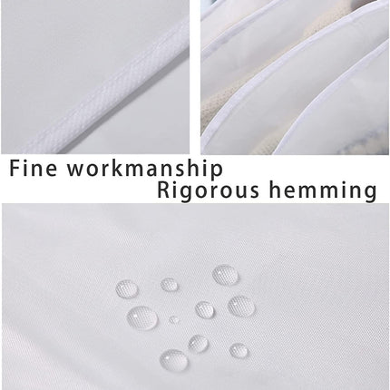 Garment Bag Suit Bag, 5 Pack Coat Cover Clothes Storage Bags Garment Dust Cover Bags with Zipper for Coat Suits Dresses Costumes Uniforms (40 x 24in, L).