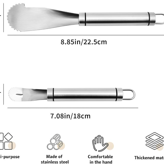 Stainless Steel Orange Peeler Tool Grapefruit Knife, Lemon Citrus Peel Cutter Vegetable Slicer Fruit Tools Kitchen Gadgets (2 Pack).
