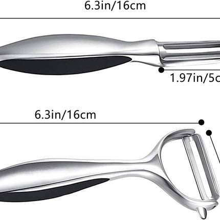 Vegetable Peeler Swivel Potato Peelers, Multifunction Peeler Set, Sharp Stainless Steel Blades and Ergonomic Handle.