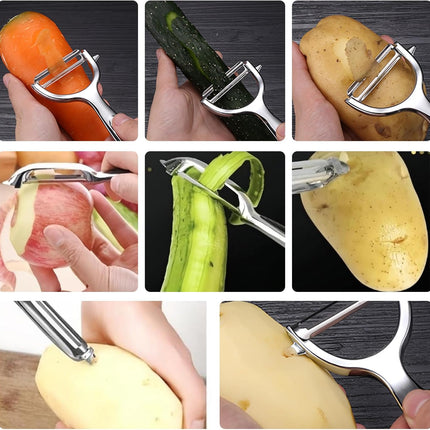 Vegetable Peeler Swivel Potato Peelers, Multifunction Peeler Set, Sharp Stainless Steel Blades and Ergonomic Handle.