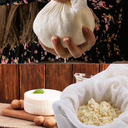 Cheese Cloths,100% Cotton Reusable Cheesecloth with Closed Edges, 2 Pcs 50 x 50cm and 1 Pcs 100 x 100cm Unbleached Muslin Cloth Mesh Fabric Filter for Straining, Cooking, Juice, Cheese Making.