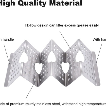 Taco Holders Taco Stand, 8 Packs Stainless Steel Taco Stand Rack Tray Hollow Corn Holders Can Hold 2 or 3 Shells Tacos.