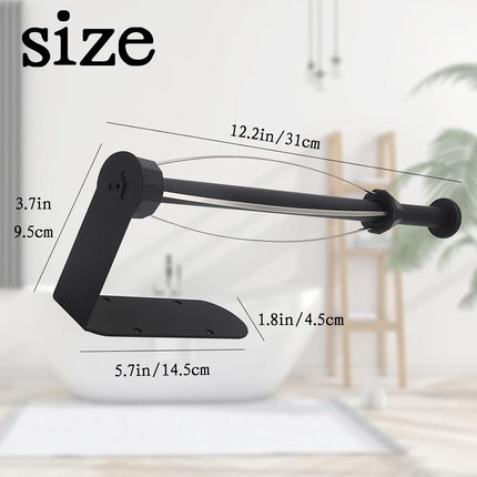 Paper Towel Holder Under Cabinet, Self Adhesive or Drilling, Wall Mount Stainless Steel Paper Towel Rack for Kitchen Toilet Bathroom.