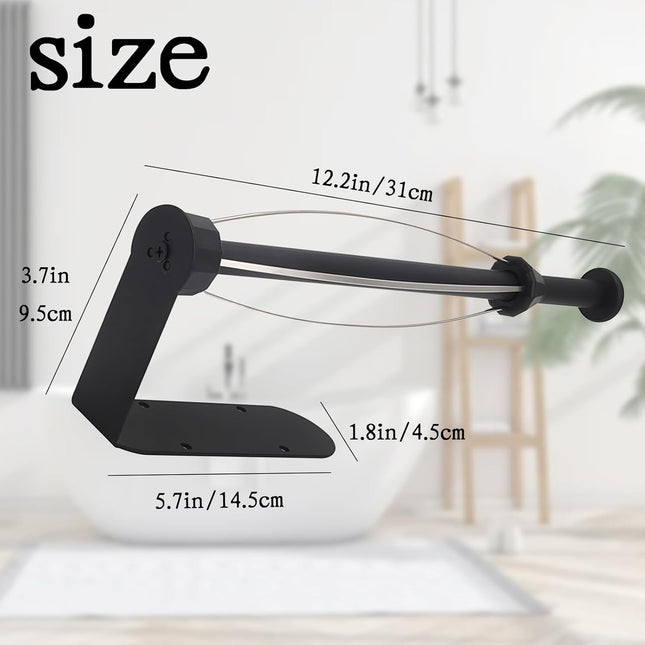Paper Towel Holder Under Cabinet, Self Adhesive or Drilling, Wall Mount Stainless Steel Paper Towel Rack for Kitchen Toilet Bathroom.