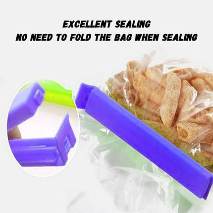 Plastic Food Bag Sealing Clip, 20 PCS Reusable Food Sealing Clips Colorful Snack Sealing Clip Bag Clips for Food Storage(2.4/3.5/5.1/7.1in).