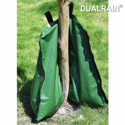 20 Gallon Zipper Watering Bags (2 Pack) - Automatic Irrigation Drippers for New Plant Trees Trunk.