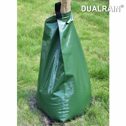 20 Gallon Zipper Watering Bags (2 Pack) - Automatic Irrigation Drippers for New Plant Trees Trunk.