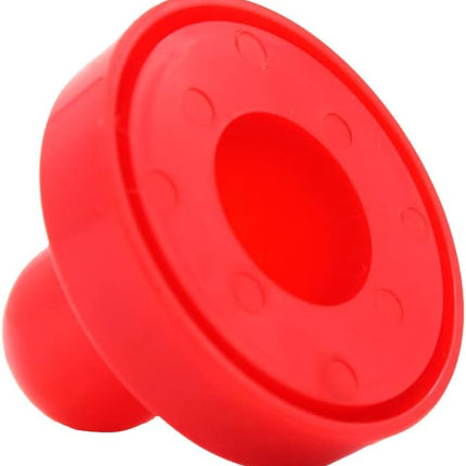 Air Hockey Pushers & Pucks Set, 60mm Mini Goal Handles Paddles Replacement Accessories for Game Tables - Red As Shown.