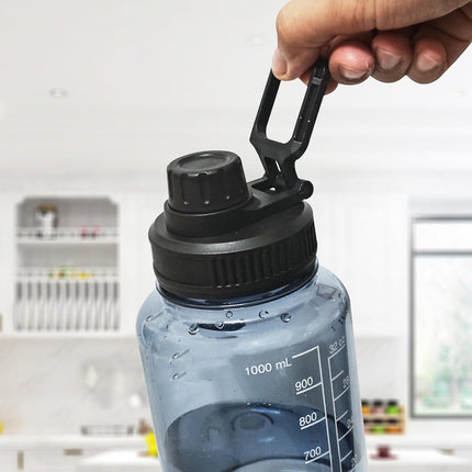 2 Pcs Replaceable Lid for Nalgene Sustain Tritan Water Bottle, Wide Mouth Loop Top Lid Compatible with Nalgene 32 oz, BPA Free, Replacement Cap Accessories with Handle Easy to Carry, Black.