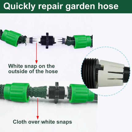 expandable garden hose repair kit plastic flexible hose repair kit male female hose connectors fittings repair connectors will repair hoses.