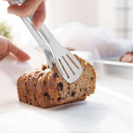 7 Inch Serving Tongs Buffet, Kitchen Cooking Tongs Stainless Steel Buffet Tongs Frying Tong for Pasta Salad BBQ Cake Home Birthday Wedding Candy Bar Party (10 pcs).