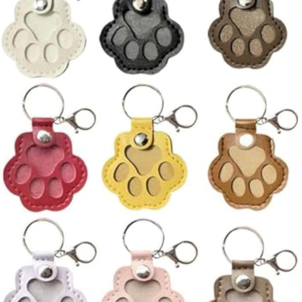 Dog Hair Keepsake Keychain, Dog Fur Storage Keychain, Cat Paw Shaped Keychains,For Bag Purse Paw Charm Key Holder.