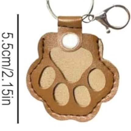 Dog Hair Keepsake Keychain, Dog Fur Storage Keychain, Cat Paw Shaped Keychains,For Bag Purse Paw Charm Key Holder.