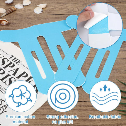 15pcs Precut Kinesiology Tape for Knees, Breathable & Waterproof Pre Cut Sport Tape Running Accessories Elastic Muscle Athletic Physio Kinetic Sticker Strips for Knee Stability and Muscle Support.