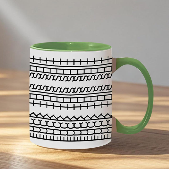 Fuck This Shit Mug, Hidden Tea Cup, Hidden Message Coffee Mug, Funny Creative Ceramic Coffee Lover Gift, Unique Humor Adult Drink Cup for Work Bestie, Friend, Coworker (Green-350ML).