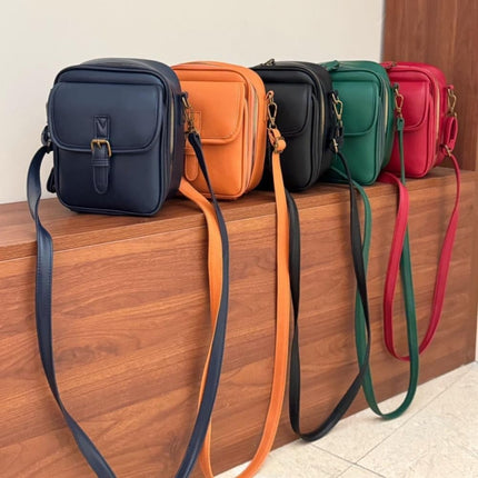Collaborate 1 Crossbody Leather Bag, Urvashi Crossbody Leather Bag Anti Theft, Cross Body Bag, Lady's Vintage Shoulder Purse.