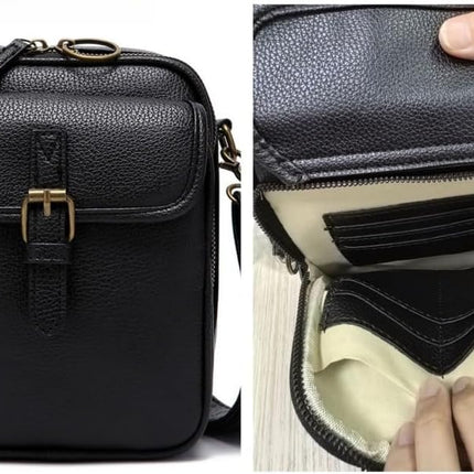 Collaborate 1 Crossbody Leather Bag, Urvashi Crossbody Leather Bag Anti Theft, Cross Body Bag, Lady's Vintage Shoulder Purse.