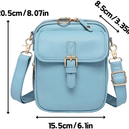 Collaborate 1 Crossbody Leather Bag, Urvashi Crossbody Leather Bag Anti Theft, Cross Body Bag, Lady's Vintage Shoulder Purse.