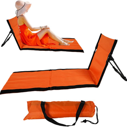 Reclining Beach Mat 15x43.3x15.8/15x26.8x15.8'' Oxford Cloth Waterproof Foldable Beach Lounge Chair Lightweight & Portable Lounger for Adults Holidays Camping Park.