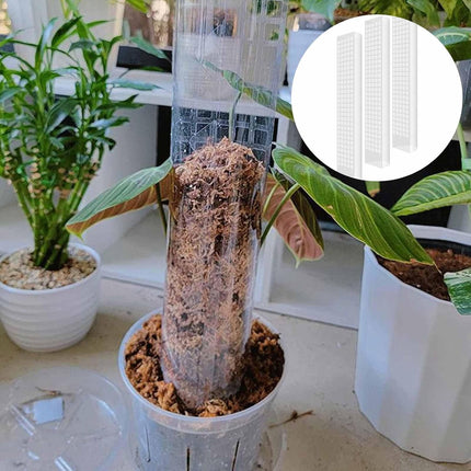6 Pcs 24 Inch Plastic Moss Pole for Plants Monstera, Stackable for Indoor Work with Sphagnum Support Structure to Help Plants Grow Upwar.